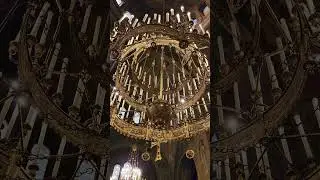 Inside the Alexander Nevsky Cathedral in Sofia, Bulgaria.