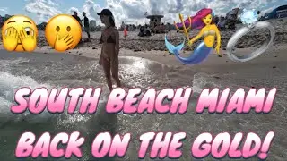METAL DETECTING TREASURE HUNT! SOUTH BEACH MIAMI! GOLD TIME! NIGHT HUNT!