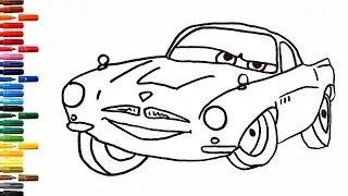 Cars for Kids, Car Drawing How to Draw And Paint Car Coloring Book Fun Painting