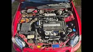 Honda CRX Del Sol VTI eg2 b16a2 exhaust sound & acceleration