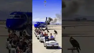 Hero Eagle ने रोका Jet Accident! 😱🦅 | Real Life Animal Hero | #shorts_ #eagle #jet #aiart