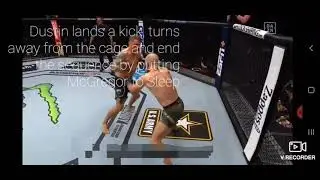 Dustin's calf kick and evasive turn from the cage leads to KO of McNuggets