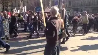 Manchester Fracking Protest - 9th March 2014 - Livestream - Rene