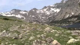 Windy day on Arapahoe Glacier Trail