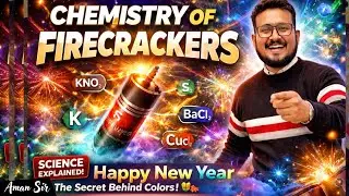 🎆 New Year 2026 Special - पटाखों की Chemistry! 🔥What&rsquo;s gives fireworks colors 🤔 #science #fireworks