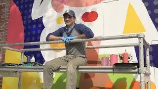 Painting a Frida Kahlo Mural on a Historic San Francisco Building