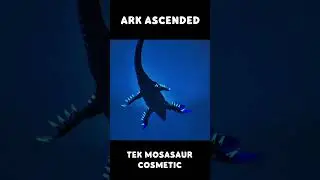 Ark Ascended - Tek Mosasaur Cosmetic #gaming #arksurvivalascended #arksurvivalevolved #ark #dinosaur