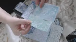 How To Create Faux Tiles w/Embossing Folders White Rose Crafts DT