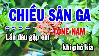 Karaoke Chiều Sân Ga Tone Nam Nhạc Sống Chuẩn Nhất 2026 Hay | Cẩm Tiên Organ