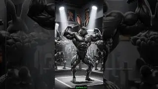 &ldquo;Black vs White Rabbit 🔥 The Ultimate Gym Showdown!&rdquo; #shorts #youtubeshorts