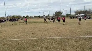 Super short flag football stop for Aven boo before driving to Mesa today.