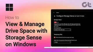 How to View & Manage Drive Space with Storage Sense in Windows | Storage Sense Explained!
