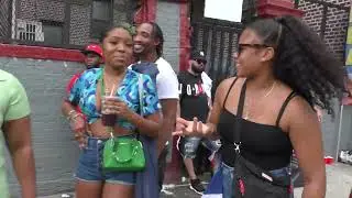 WALKING AT DOMINICAN BRONX ON DOMINICAN REPUBLIC DAY PARADE BRONX 2022 NEW YORK