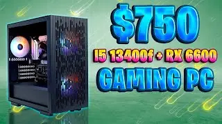 BEST $750 Streaming Gaming PC 2023 🚀 | Fortnite 240 fps PC 2023 | I5 13400f + RX 6600