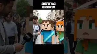 Steve ve Alex İstanbul'da g&ouml;revde! #istanbul #minecraft