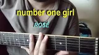 ROS&Eacute; &ndash; number one girl - Guitar chords Tutorial