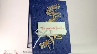 Elegant Card with Dragonflies