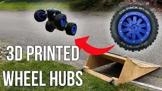 Custom 3D Printed Wheels for my 6s Rustler 4x4!