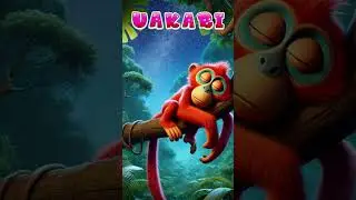 Fun facts for Kids about Uakari Monkeys #funfacts #kidslearning #uakari #monkey