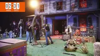 NEW FOR 2021 | Home Depot Halloween 12' Inferno Pumpkin Skeleton Set Up Time lapse