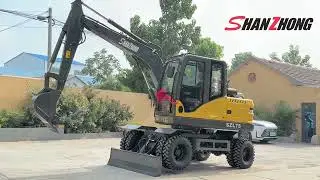 SZL75 Wheel Excavator#machine #excavator #construction #work #tools #china #factory #heavy #wheel