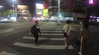 Jalan jalan malam dengan sepeda ubike Taiwan