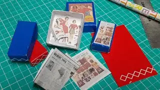 Re-Sizing Couture & French PAPER DOLLS into MINIATURE BOX! #paperdolls #dollhouse #toystore #mini