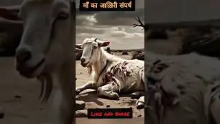 माँ का आख़िरी संघर्ष😥//                      #shorts #viralvideo #trending #goat #bear #bakri