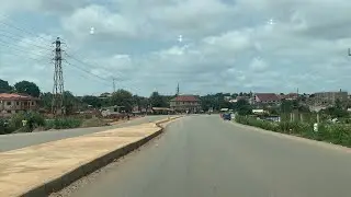 The Lake Bosomtwe Road Asphalt Construction Project By CHICO & KOFI JOB CONSTRUCTION COMPANIES.