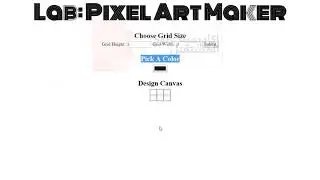Udacity Pixel Art Maker Java Script Task جافا اسكريبت تاسك