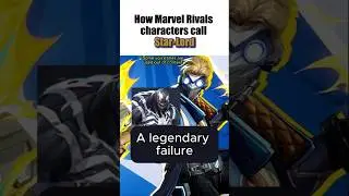 What Marvel Rivals Characters Call Star-Lord
