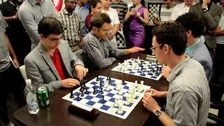 Levon Aronian & MVL playing bughouse 2015