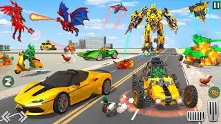 Air Robot Game - Flying Robot | Transforming Robot Game | Android Gameplay