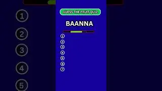 Can You Guess the Fruit From Scrambled Letters? 🍎🥝 | Fun Quiz Challenge #quiz #guessthefruit#yshorts