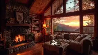 Fireplace Calm with Cat & View | Şömine, Kedi ve Manzara ile Derin Huzur