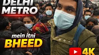 Delhi metro mein itni bheed 😯