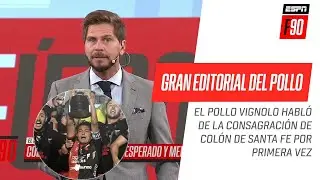 IMPERDIBLE EDITORIAL del Pollo #Vignolo tras el título de #Colón