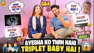 Ayesha Ko Twin Nahi Triplet Baby Hai 😍| PCOD Tha Kya ?| IVF ?| Q&A Vlog | Fokats | Abresh & Zeeshan