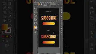 Gradient Text Trick you Must Try! #illustratortips #graphicdesign #trending #shorts