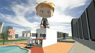 Big Head Child Attack On Franklin House -INDIAN BIKE DRIVING 3D