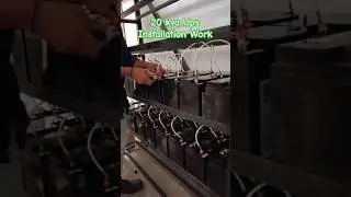 20 kva ups installation !! 20 kva ups wiring !! ups battery connection !! #ytshort