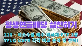 [ 평생연금배당 실천하기 ] 115 미국주식 소수점 매수 미국채 ETF 2종 TFLO USFR 각각 비교 분석 및 전략! (배당금은 복리의 씨앗이다!)
