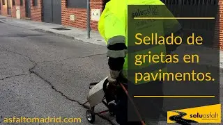 Sellado de grietas en pavimentos 🚘🚘🚘.