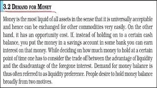 NCERT || demand for money || transaction motive || class 12 macroeconomics 