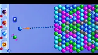 Bubble shooter Gameplay level 193-195 ll Android Gameplay ll new update #bubbleshooter #gaming