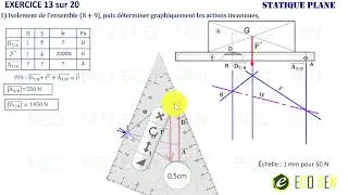 Statique Plane : Exercice 13 sur 20