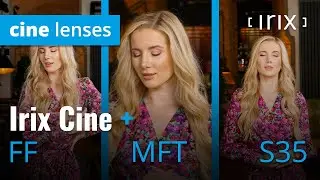 How does the sensor size influence the angle of view? Irix Cine + FF/S35/MFT