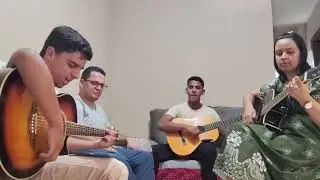 Louvando a Deus com meu irmão Jefter e o irmão Dalaias.. Hino avulso, eu sou forte pela fé.. 