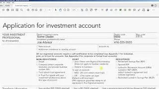 How To Populate An Investment Application with adminPRO for Financial Advisors