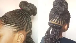 HOW TO: FISH BONE CORNROW (1ST) KIDS HAIRSTYLE